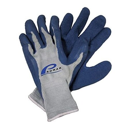 Promar Blue Latex Grip Glove Lg Blue Latex GL-200-L